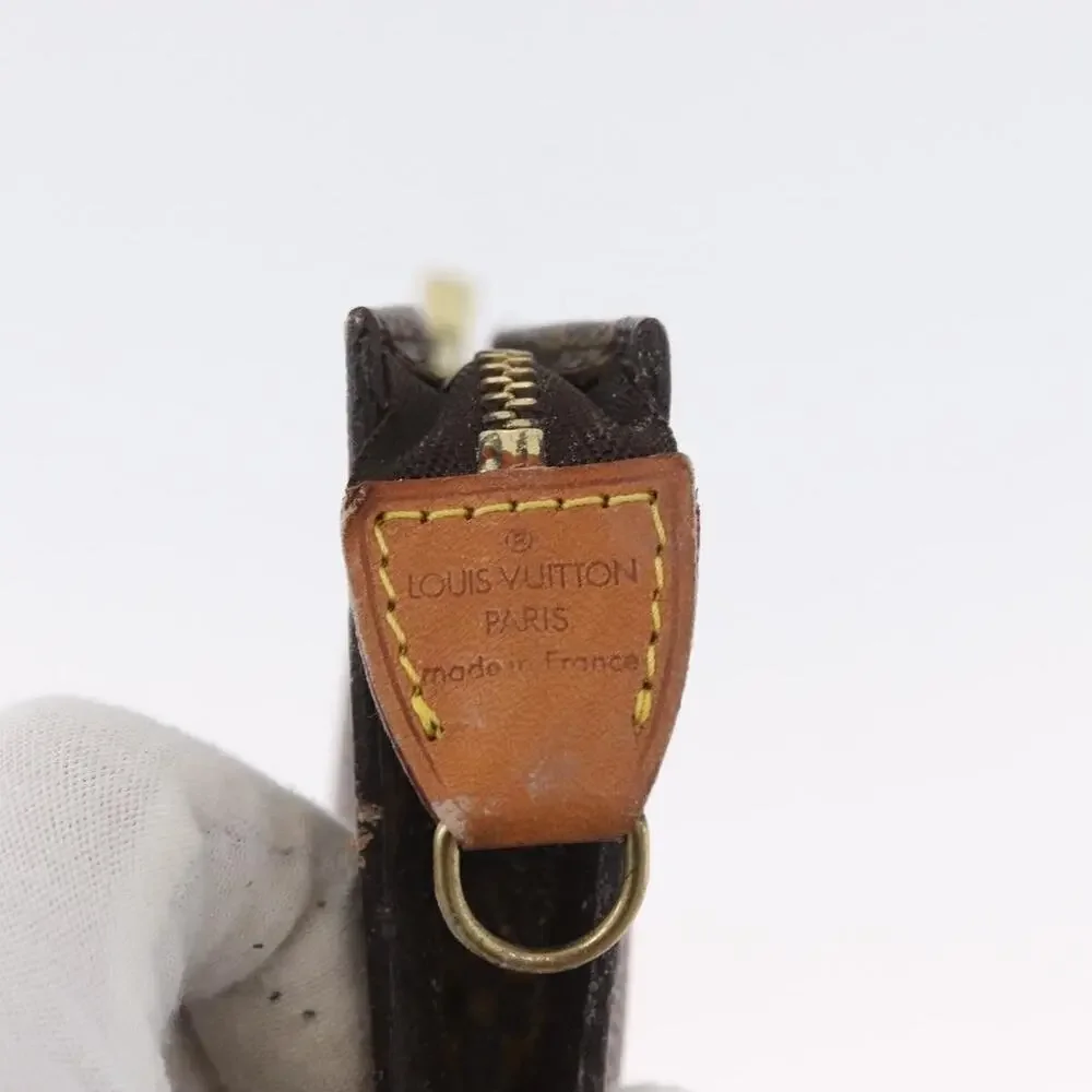 Louis Vuitton Monogram Bucket GM Accessory Pouch Brown